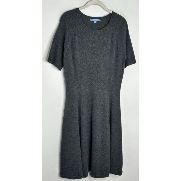 Antonio Melani Womens 100% Cashmere Gray Sweater Skater Dress Size Large - Picture 2 of 7
